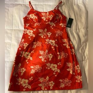 Cute Hibiscus flower mini-dress 🌺